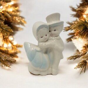 Shawnee Planter Small Glazed Figurine Couple Bride & Groom Vintage Decor